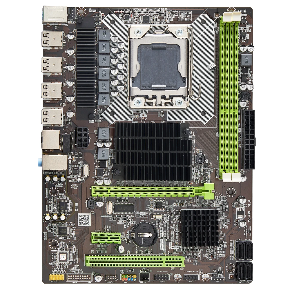 Материнская плата X58 LGA1366 Поддерживает REG ECC DDR3 и Xeon L5630 i7 920 X5670 с шестиядерным процессором серии Spell DDR3 4 ГБ 8 ГБ 16 ГБ USB2.03