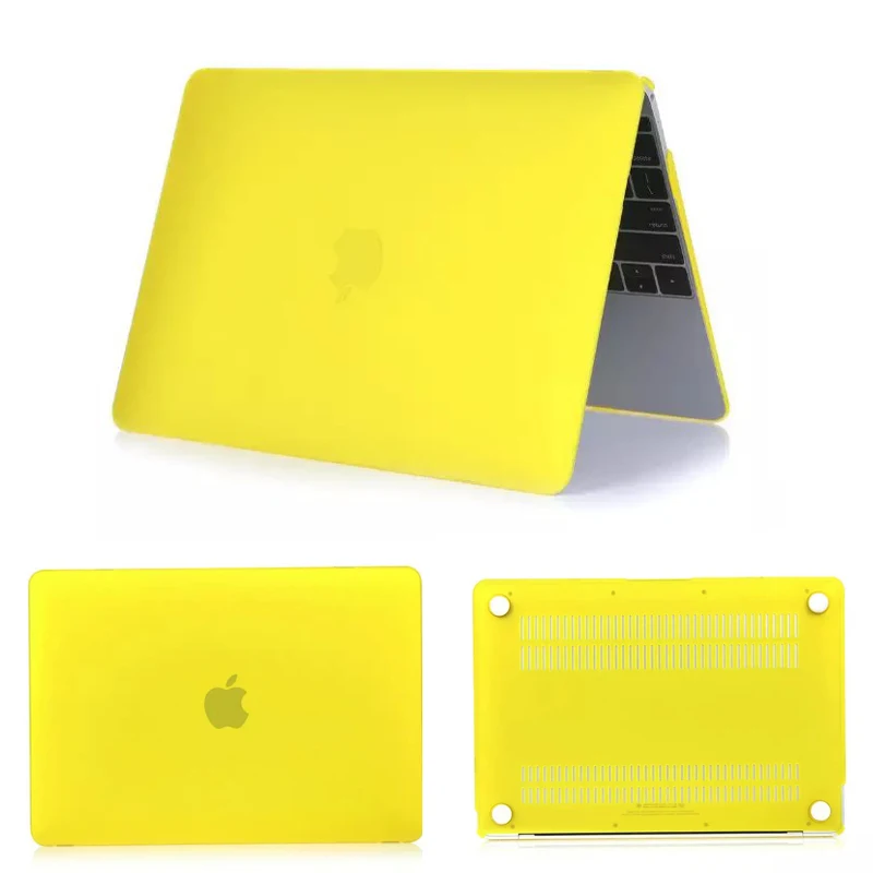 Матовый чехол 4в1 для Apple macbook Air Pro Retina 11 12 13 15, сумка для ноутбука Mac book 13,3 дюйма + экран + крышка клавиатуры + защита от пыли2