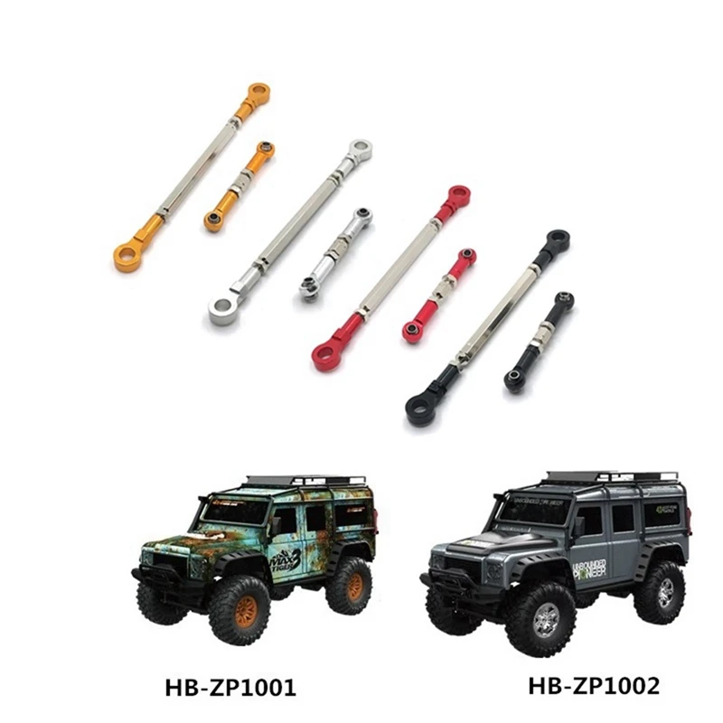 Металлическая Рулевая Тяга с Сервоприводом для HB Toys ZP1001 ZP1002 ZP1003 ZP1004 1/10 Запчасти для Модернизации радиоуправляемого гусеничного автомобиля, Красный5
