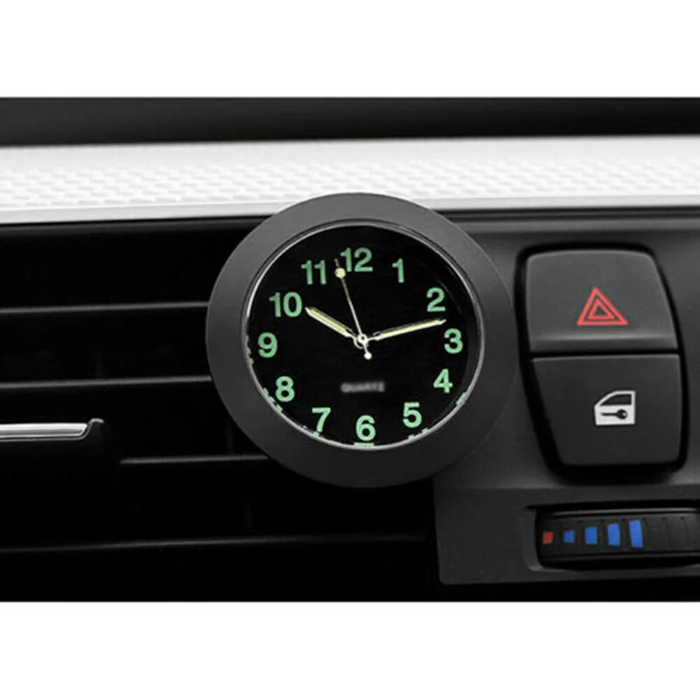 Мини-автомобильные Часы Со Светящимся зажимом для воздухоотвода Интерьер Кварцевых Аналоговых Часов Декор Авто Запасные Части1