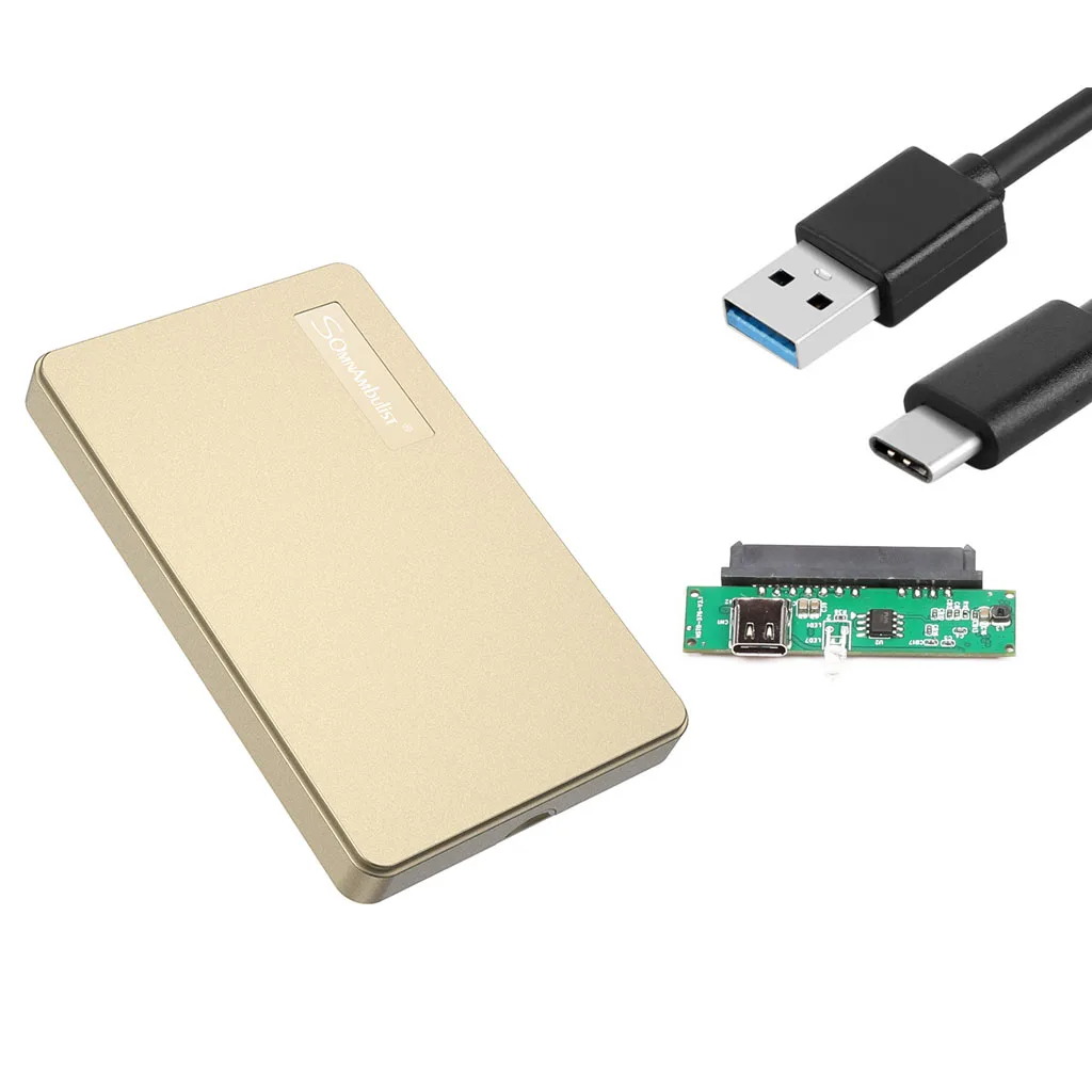 Мобильный чехол для внешнего жесткого диска с интерфейсом USB TYPE-C 2,5-дюймовый чехол для внешнего жесткого диска SATA1