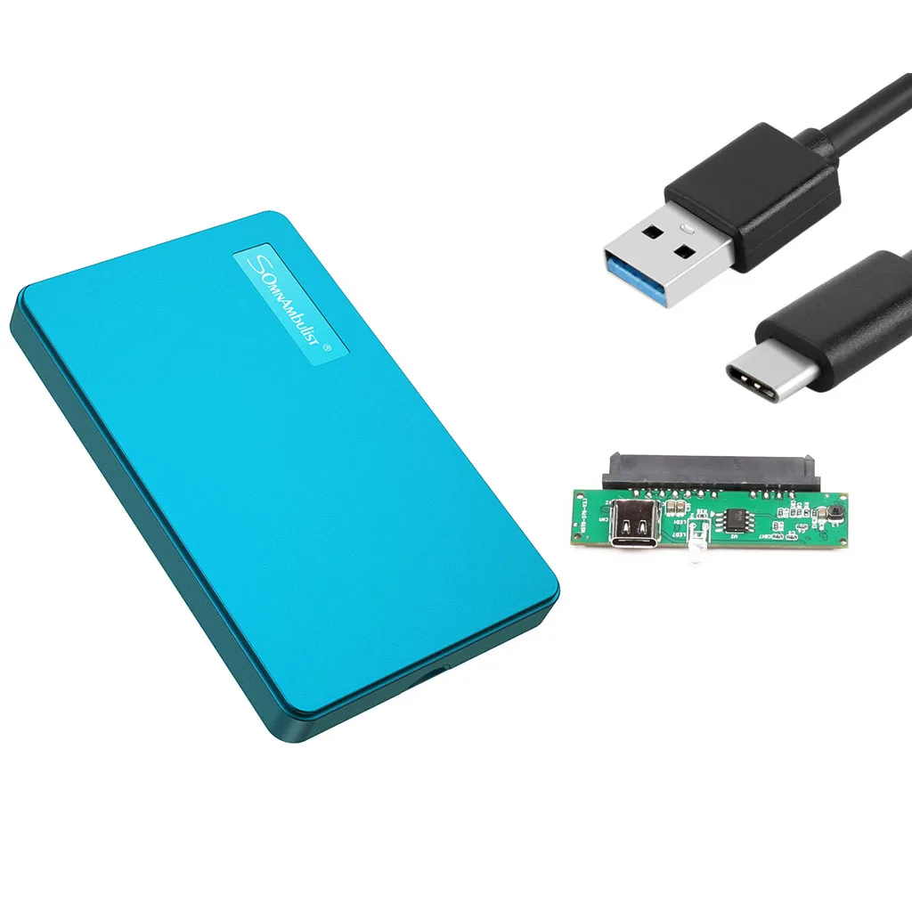 Мобильный чехол для внешнего жесткого диска с интерфейсом USB TYPE-C 2,5-дюймовый чехол для внешнего жесткого диска SATA2