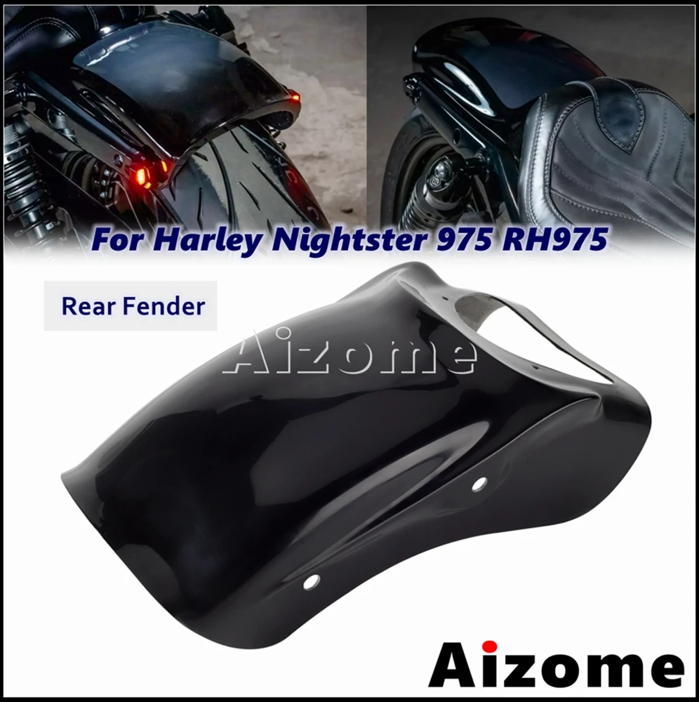 Модифицированное Заднее Крыло Мотоцикла Из Стекловолокна FRP С Брызговиком Для Harley Nightster 975 RH 975 RH975 Брызговик 2022 20230