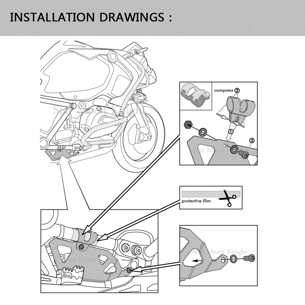 Мотоциклетный Защитный кожух для управления заслонкой Защитный чехол Для BMW R1250GS R 1200 GS Adventure R1200GS LC ADV R 1250 R RS5