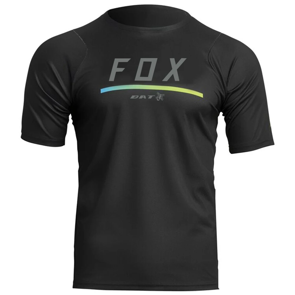 Мужская Велосипедная Рубашка для Скоростного Спуска DH Off Road Mountainbike Bat Fox Джерси Bmx Enduro Мотокросс MTB Футболка С Короткими Рукавами1