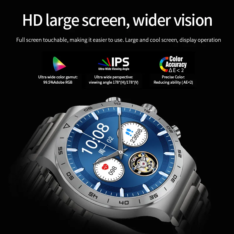 Мужские Смарт-часы LIGE AMOLED с Полным сенсорным экраном, Измеряющим Артериальное Давление, Частоту сердечных сокращений, Часы для Сна, IP67, Водонепроницаемые, Bluetooth-Вызов, Умные Часы Для Мужчин1