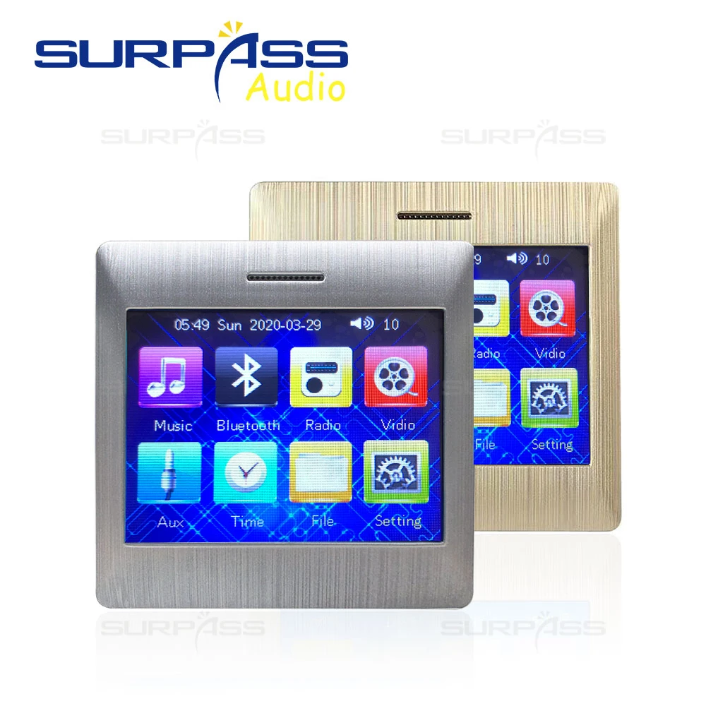 Музыкальная Система Smart Home Loadspeaker Mini 4-дюймовый Bluetooth Настенный Усилитель Потолочный Динамик С FM-радио AUX USB TF Card 2 канала1