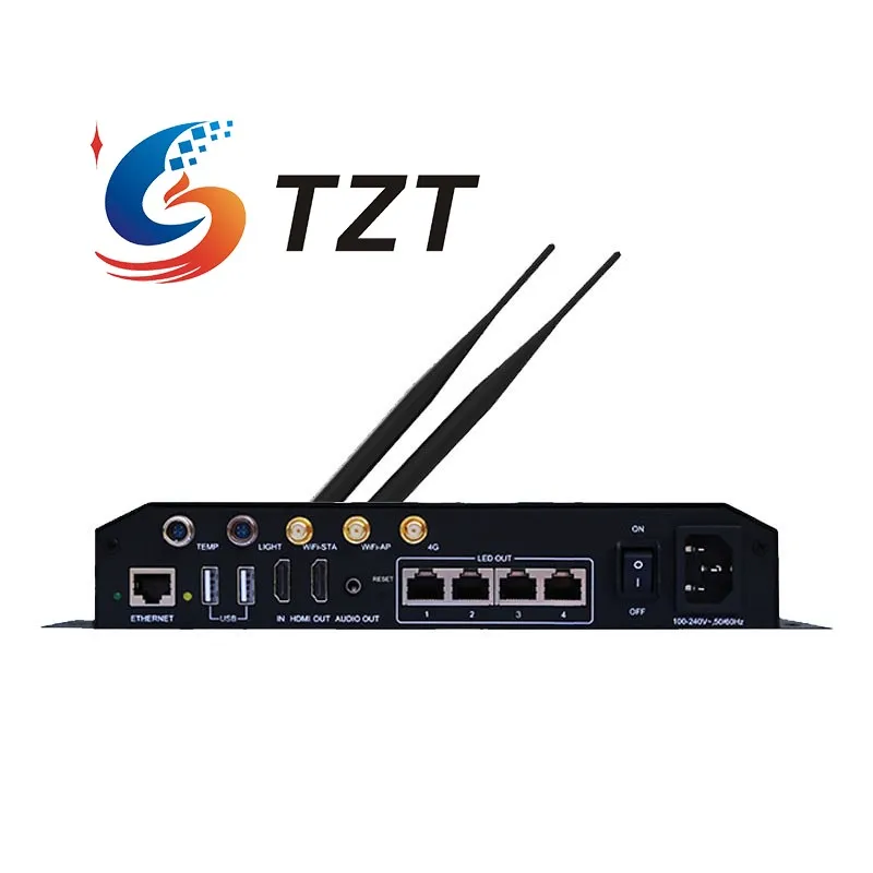Мультимедийный плеер TZT Novastar TB60 с полноцветным светодиодным дисплеем, контроллер синхронного и асинхронного режимов0