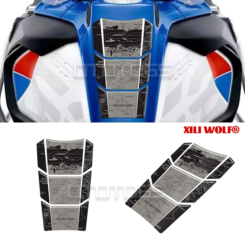 Наклейки На Топливный бак BMW R1250GS Adventure 2019-2023 Накладка На бак мотоцикла 3D Наклейка R1200GS Adv 2013-2019 Декоративная Наклейка4