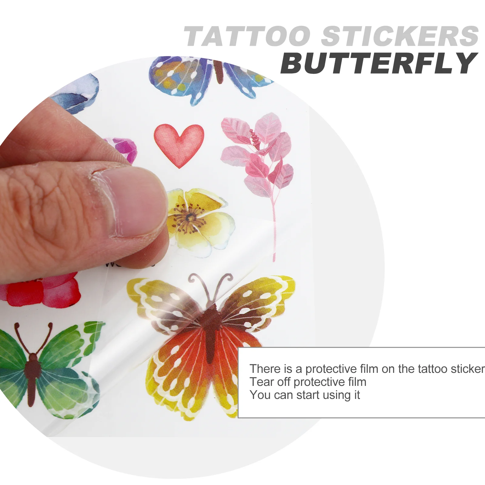 Наклейки с татуировками Бабочек Татуировки на руках Украшения на шее Бабочки Стильные Красивые4