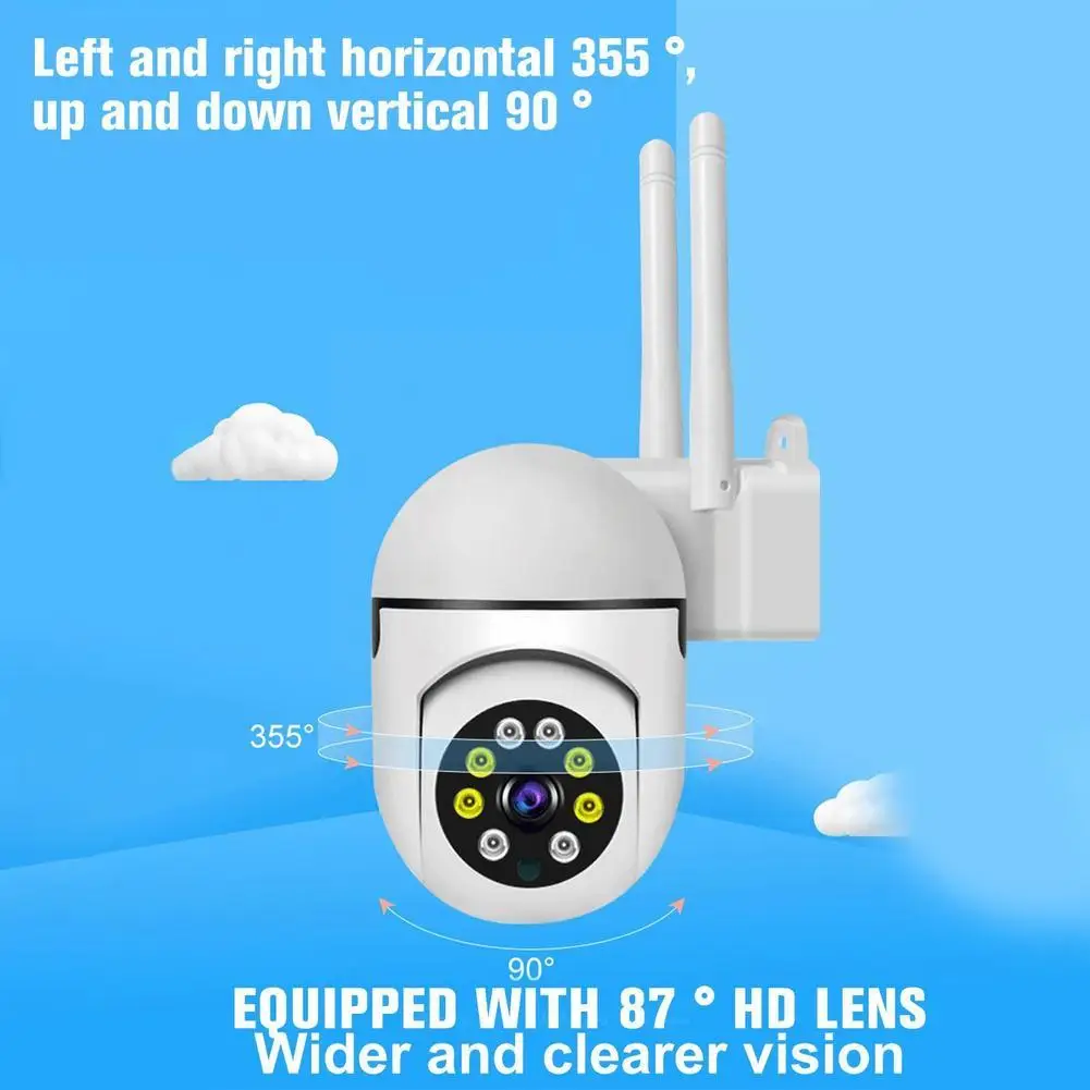 Наружная камера наблюдения 5g, WiFi-камера, водонепроницаемая система безопасности, беспроводная система движения, внешний домашний Mo E2k62