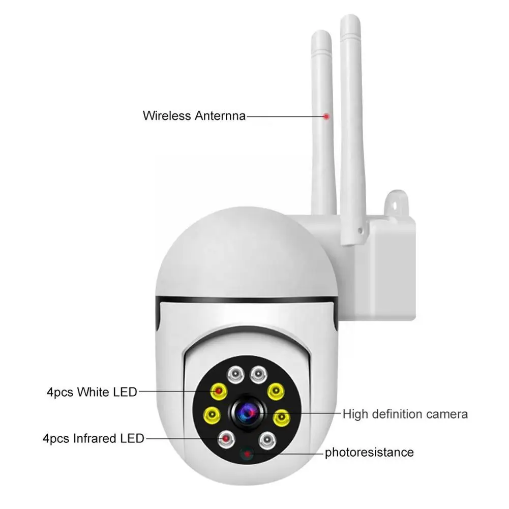 Наружная камера наблюдения 5g, WiFi-камера, водонепроницаемая система безопасности, беспроводная система движения, внешний домашний Mo E2k65