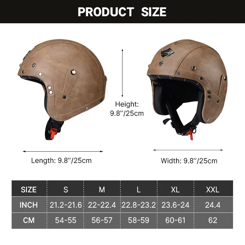 Немецкий ретро стиль мотоциклетный шлем с открытым лицом для мужчин Женщин Унисекс Защитная кепка с черепом для скутера Cruiser Street Bike DOT1