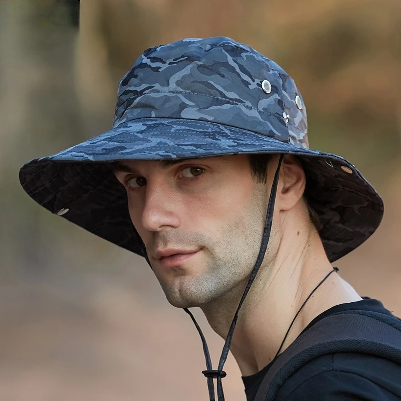 Новая Летняя шляпа 2021 года Панама для мужчин с солнцезащитным козырьком для Рыбалки, Альпинизма, Рыбацкой шляпы, Пляжной шляпы-Буни0