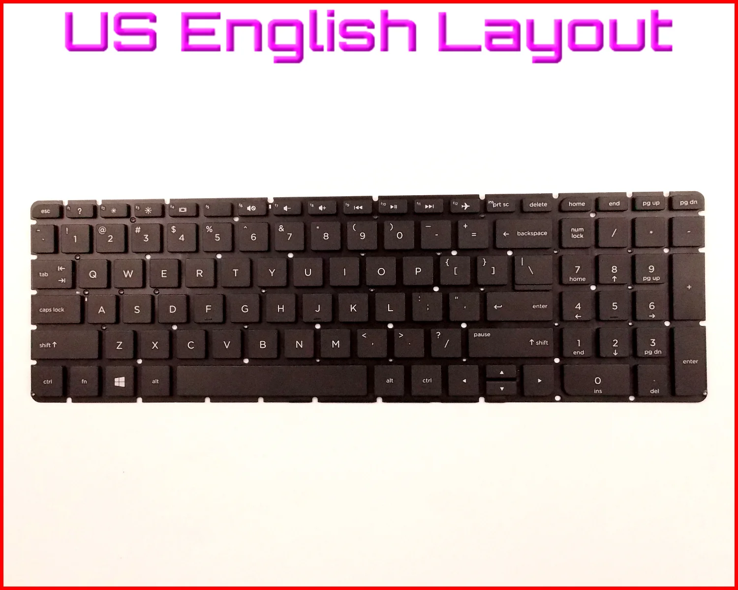 Новая клавиатура Английской версии для ноутбука HP Pavilion 15-af022au 15-ac040nd 15-ac052nw 15-ac072nw 15-af001nq Без рамки1
