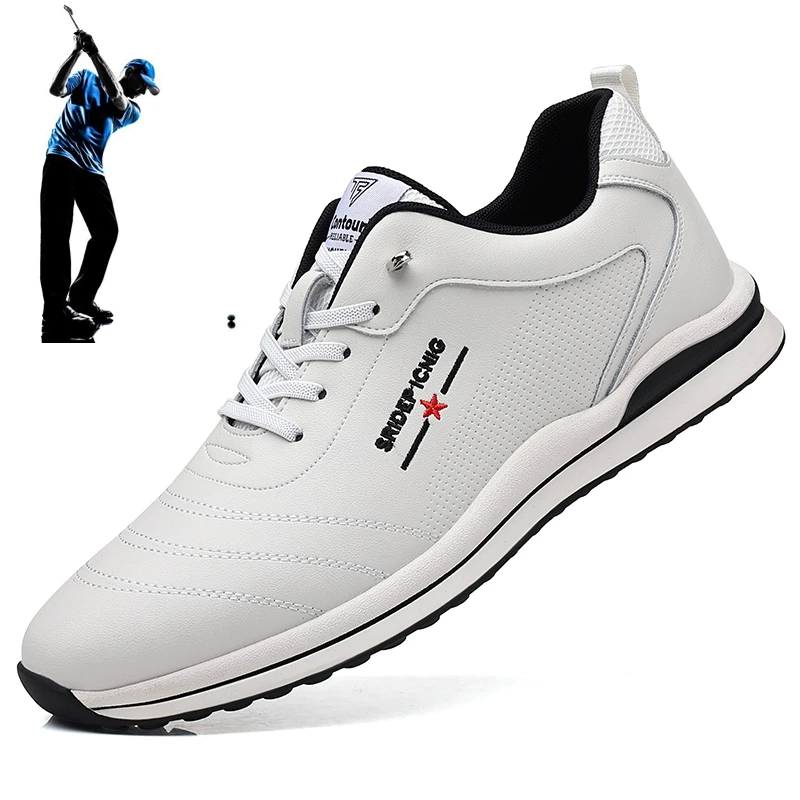 Новая мужская обувь для гольфа, брендовая удобная спортивная обувь для отдыха, уличная нескользящая обувь для гольфа, мужская спортивная обувь для фитнеса0
