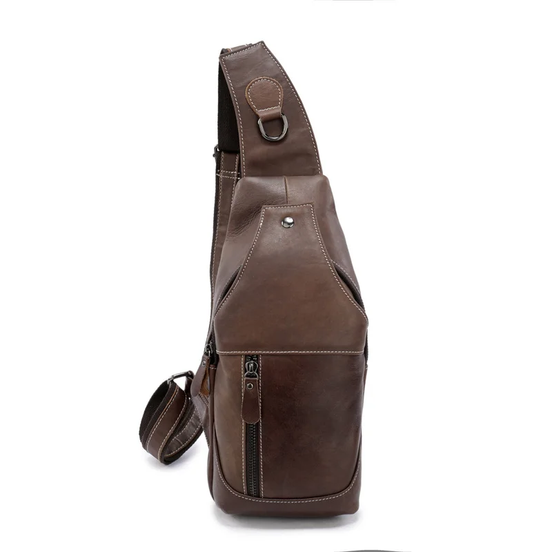 Новая сумка через плечо из воловьей кожи с оголовьем из натуральной кожи, повседневная модная сумка на грудь1
