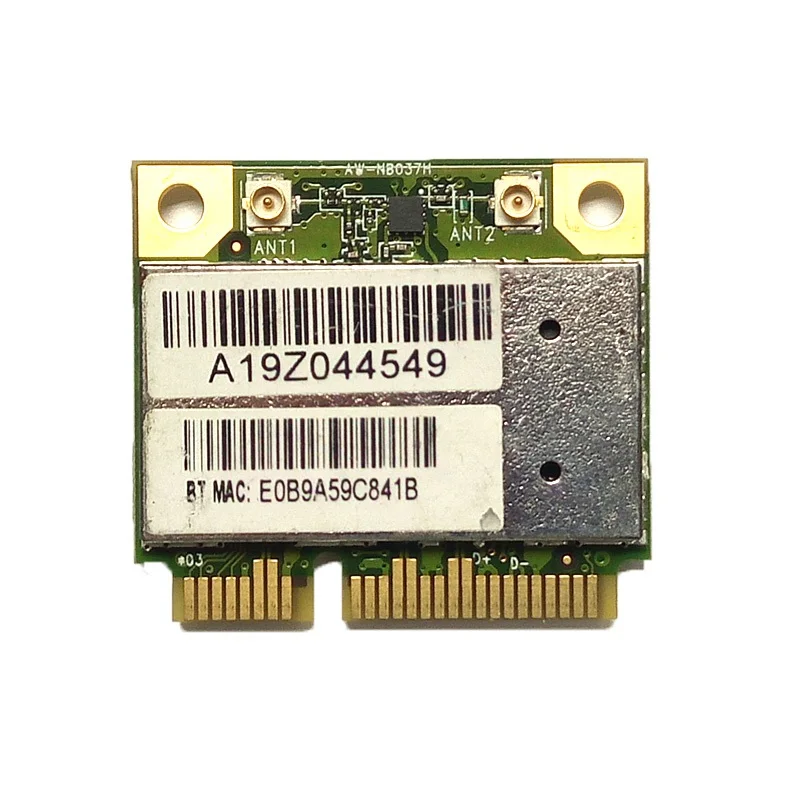 Новинка для AzureWave AW-NB037H AR9285 AR5B195 AR9002WB-1NGCD Половина Mini PCI-E Wifi Bluetooth3.0 Wlan Беспроводная карта wlan1