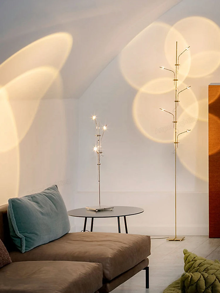 Новый Итальянский дизайн, Радужный современный светодиодный напольный светильник 10 Вт, Проекция закатов, Светильник для гостиной, Светильник для спальни, торшер1