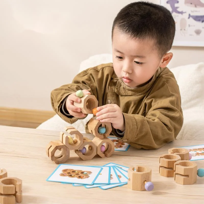 Новый набор деревянных строительных блоков Для тренировки логического мышления, Универсальные игрушки для развития интеллекта, Развивающие Обучающие игрушки2