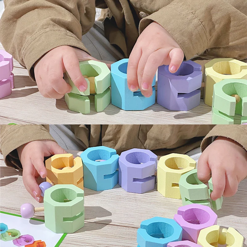 Новый набор деревянных строительных блоков Для тренировки логического мышления, Универсальные игрушки для развития интеллекта, Развивающие Обучающие игрушки3