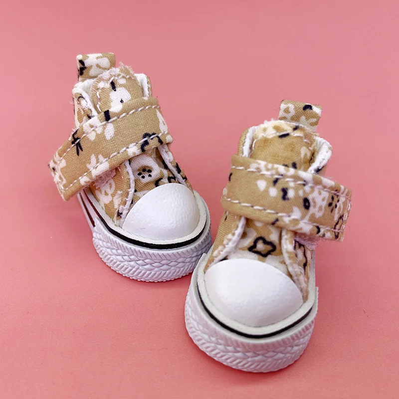 Обувь для куклы Тильда Блит 3,6 см, Парусиновая обувь Blyth с цветочным рисунком для Blythe OB24 BJD 1/8, Обувь для KPOP, Аксессуары для кукол EXO 15 см5