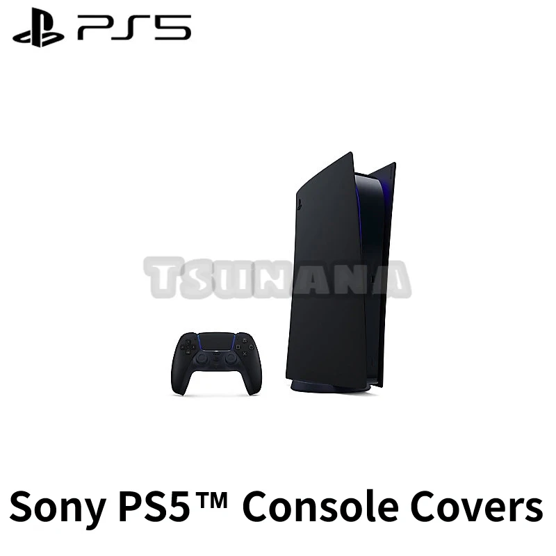 Оригинальные чехлы для консоли Sony PS5 PlayStation 5, корпус Из черного твердого пластика, лицевые панели, сменные пластины для кожи, Аксессуары0