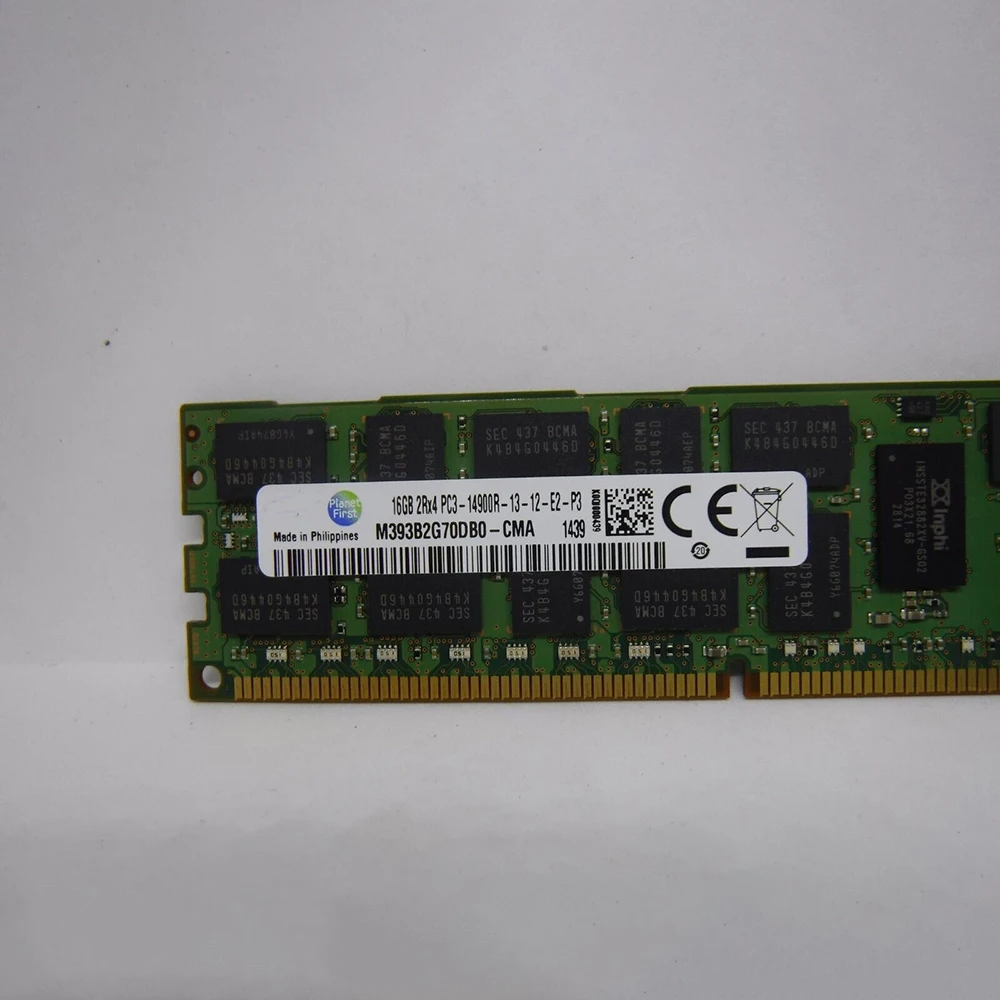 Отлично работает Быстрая доставка для Cisco UCS-MR-1X162RZ-A 16GB RAM PC3-149000R DDR3-1866 MHZ-2RX4 Memory DIMM ECC Высокого качества3