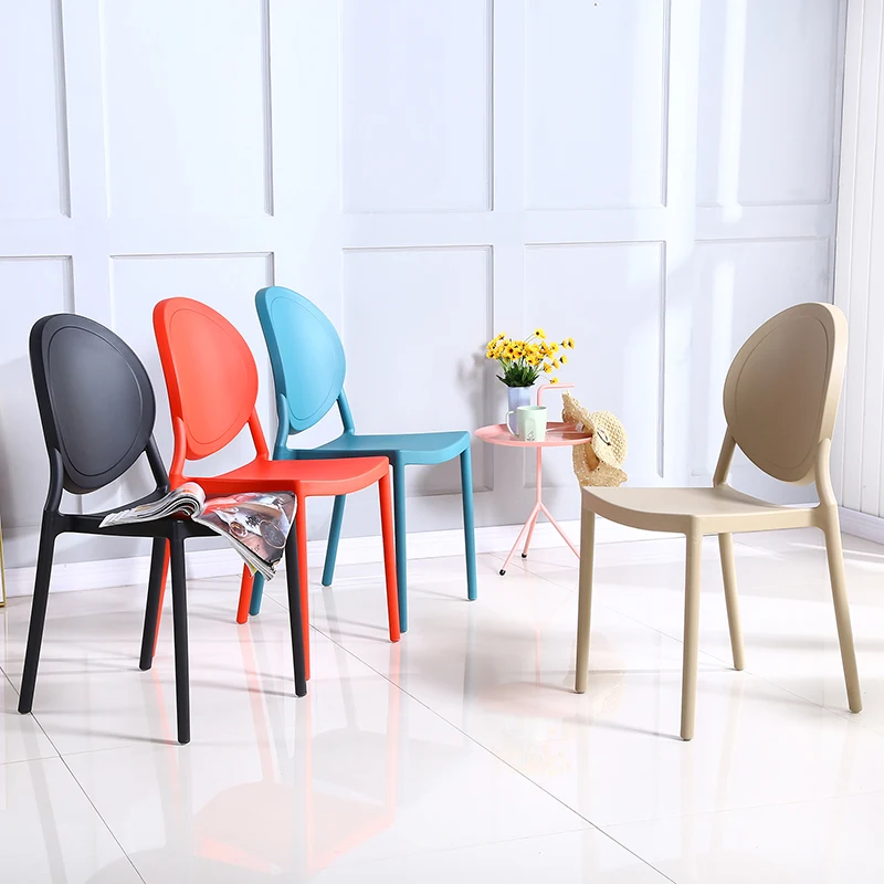 Пластиковые обеденные стулья для гостиной, Современные обеденные стулья для отдыха на открытом воздухе, Мобильные Дизайнерские балконные кресла, Мебель для дома GG3