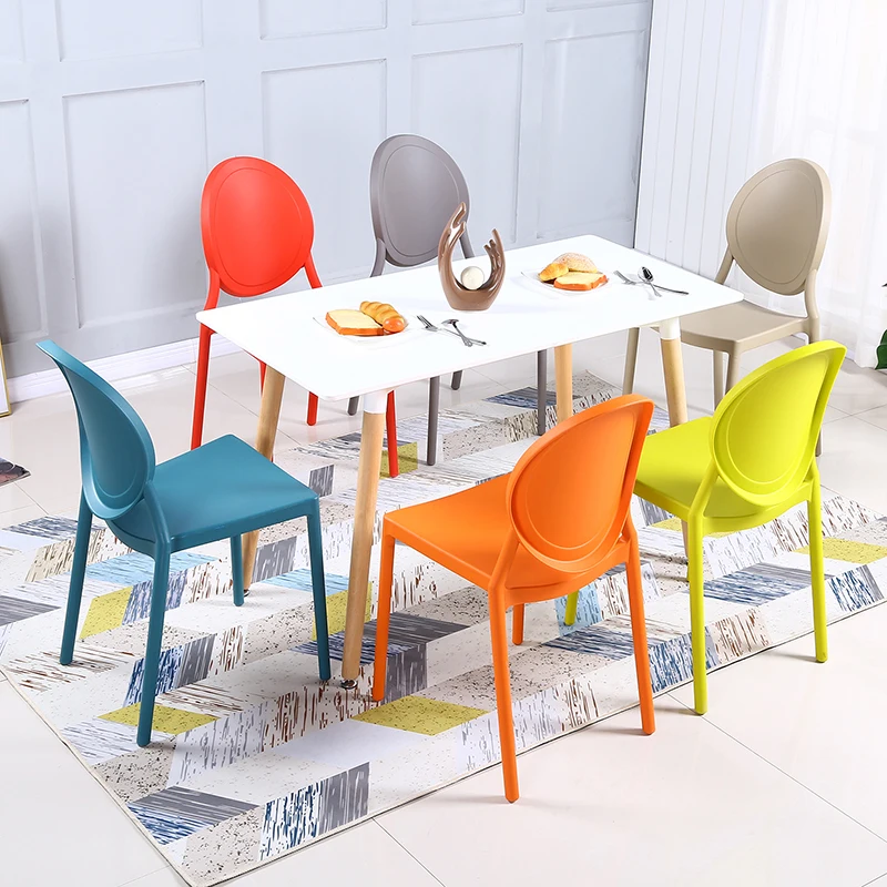 Пластиковые обеденные стулья для гостиной, Современные обеденные стулья для отдыха на открытом воздухе, Мобильные Дизайнерские балконные кресла, Мебель для дома GG4