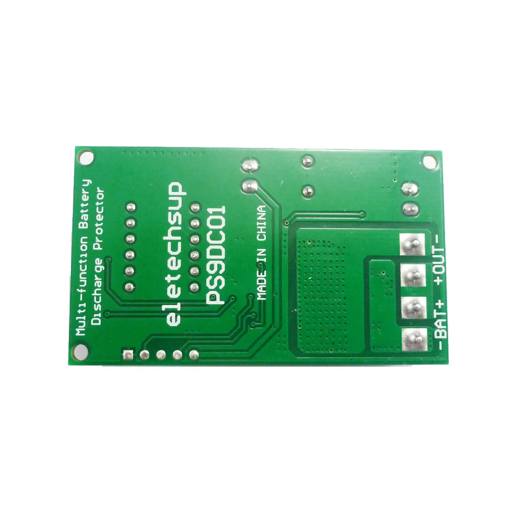 Плата защиты аккумулятора PS9DC01 15A DC6-30V, Многофункциональная защита от разряда аккумулятора с функцией сброса режима энергосбережения4