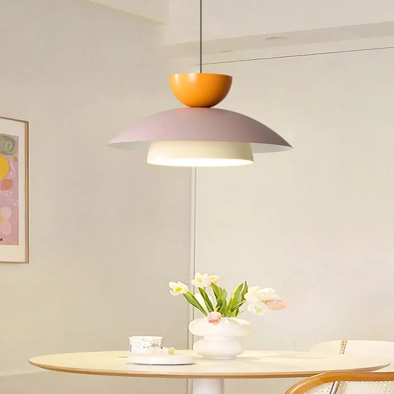 Подвесной светильник Nordic Macaron, Акриловый Кремовый Ветер, Декоративное освещение для гостиной, Прикроватных тумбочек, бара, столовой в хостеле4