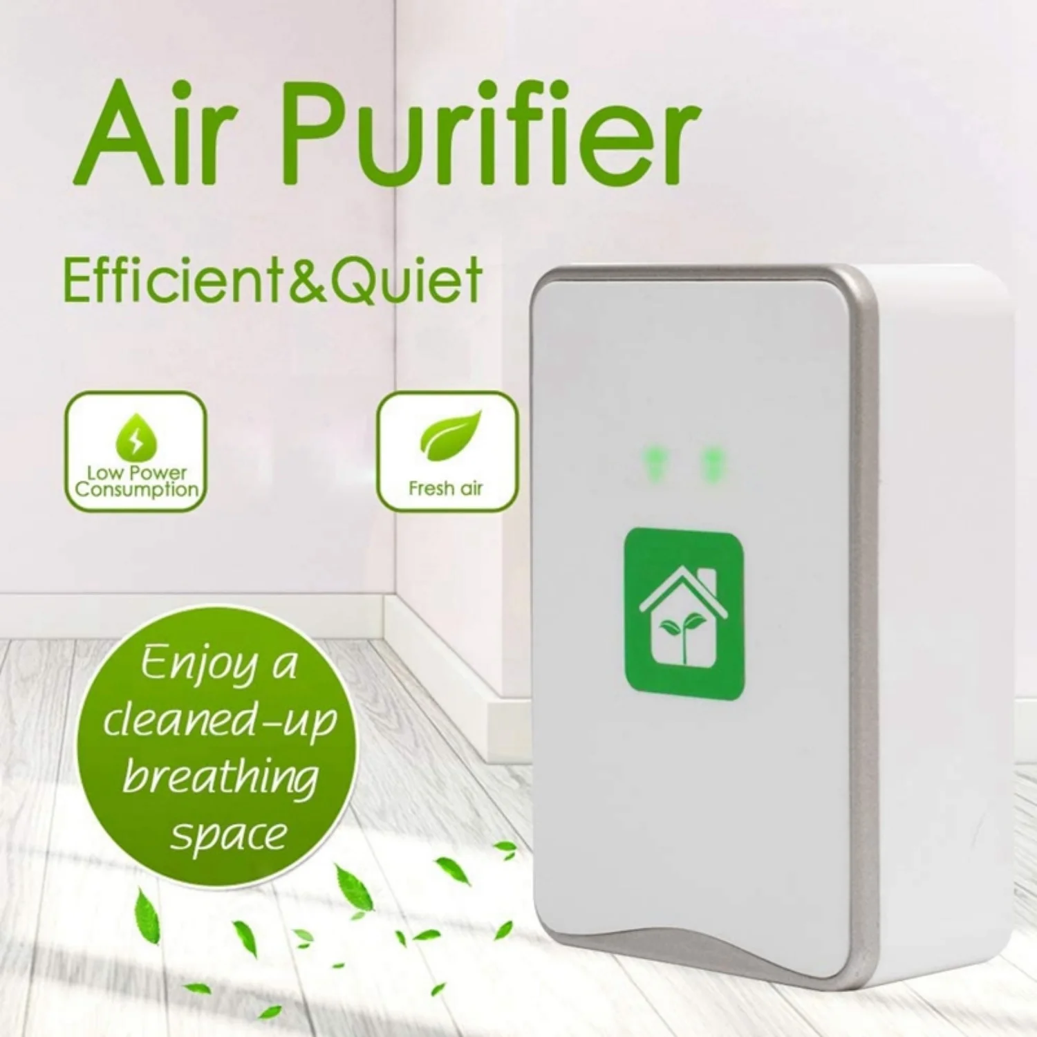 Подключаемый Очиститель воздуха Генератор отрицательных ионов, Ионизатор без фильтра, Очиститель Для Удаления Аллергенов, Загрязняющих веществ, Плесени, Запахов-EU Plug4