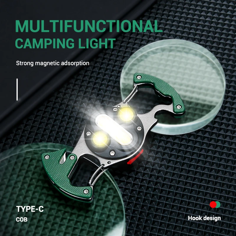 Портативный многофункциональный USB Перезаряжаемый фонарик Мини светодиодный брелок-фонарик для кемпинга на открытом воздухе Аварийное освещение Рабочие фонари1