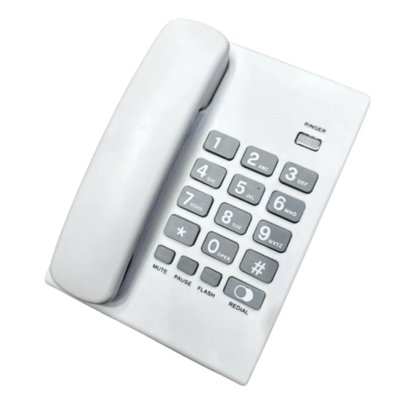 Проводной стационарный телефон С большой кнопкой Для домашнего использования, Гостиничный Бизнес, настольный стационарный телефон, Винтажные телефоны1