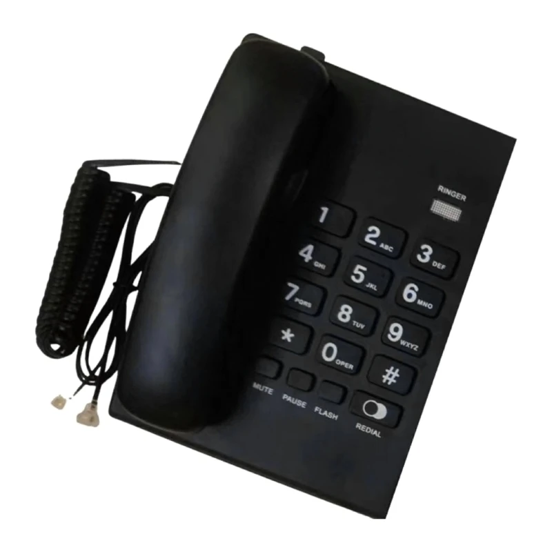 Проводной стационарный телефон С большой кнопкой Для домашнего использования, Гостиничный Бизнес, настольный стационарный телефон, Винтажные телефоны3