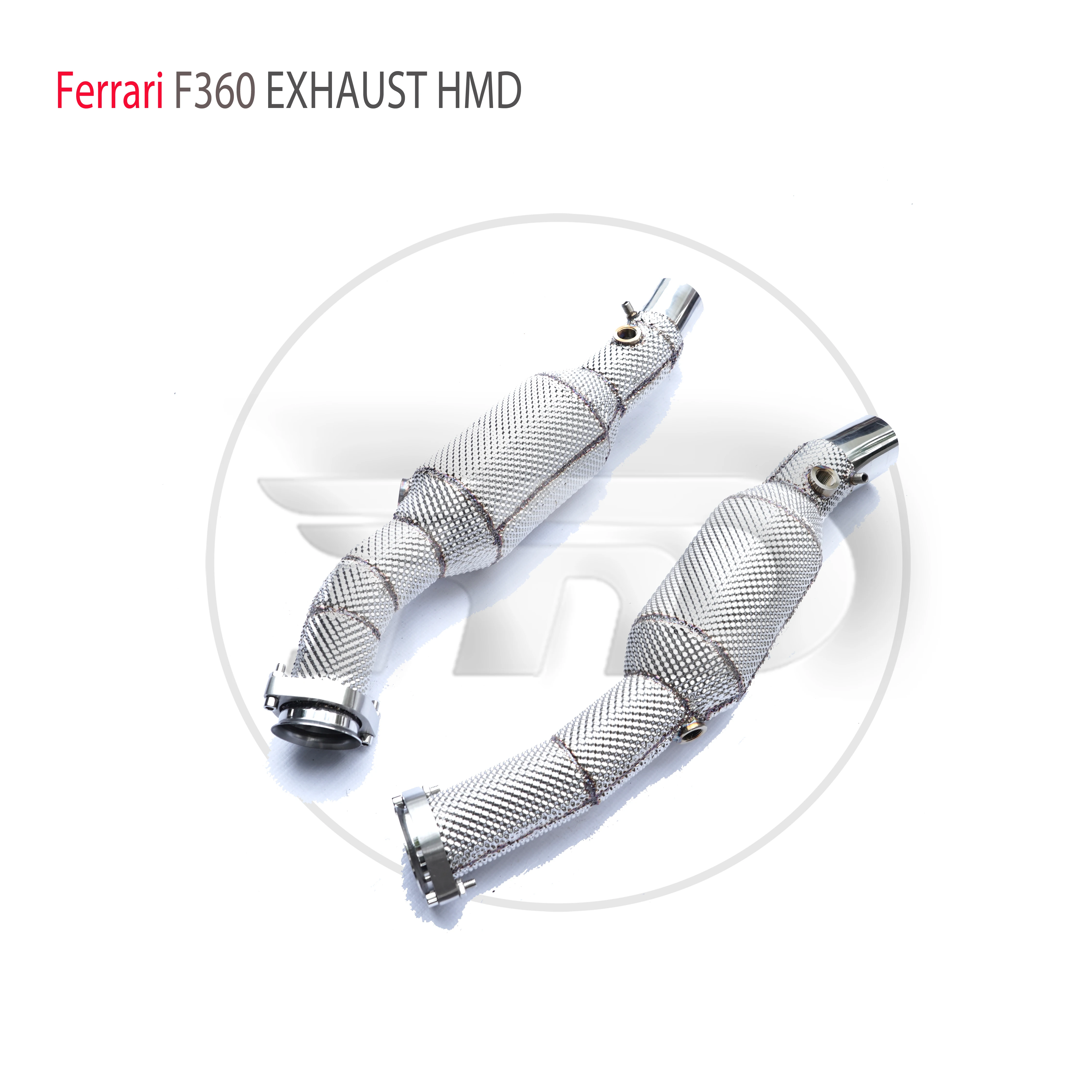 Производительность выхлопной системы HMD из нержавеющей стали Catback, Водосточная труба с высоким расходом для Ferrari F360, клапан, глушитель, коллектор с катализатором3