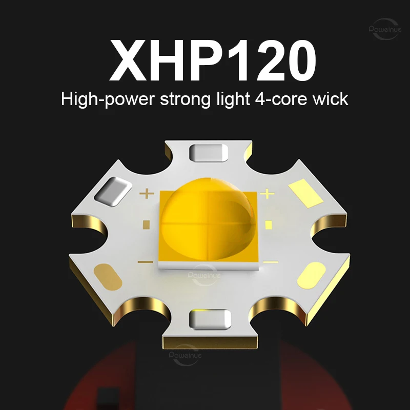 Профессиональный Фонарик для Дайвинга XHP120 Теплый свет 800 м IPX8 Подводный Водонепроницаемый фонарь для подводного плавания Dive Light Ручной светильник1