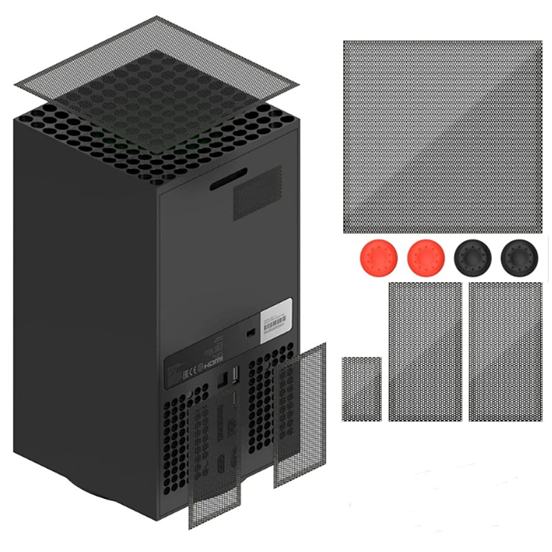 Пылезащитный чехол для Xbox Series X, Фильтр вентилятора охлаждения, Пылезащитный чехол для Аксессуаров Xbox Series X0