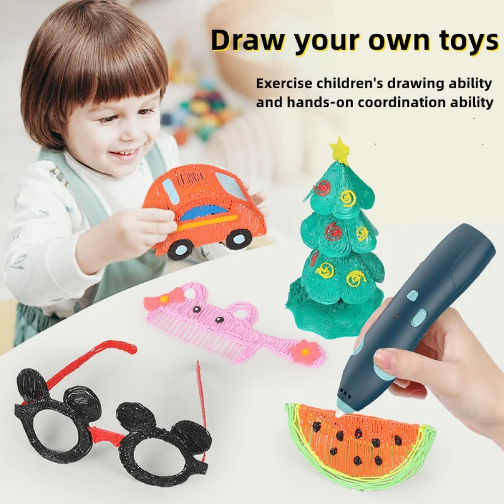 Ручка для 3D-печати Для детей, Беспроводная Низкотемпературная PCL, Каракули, Искусство, Граффити, обучающая игрушка4