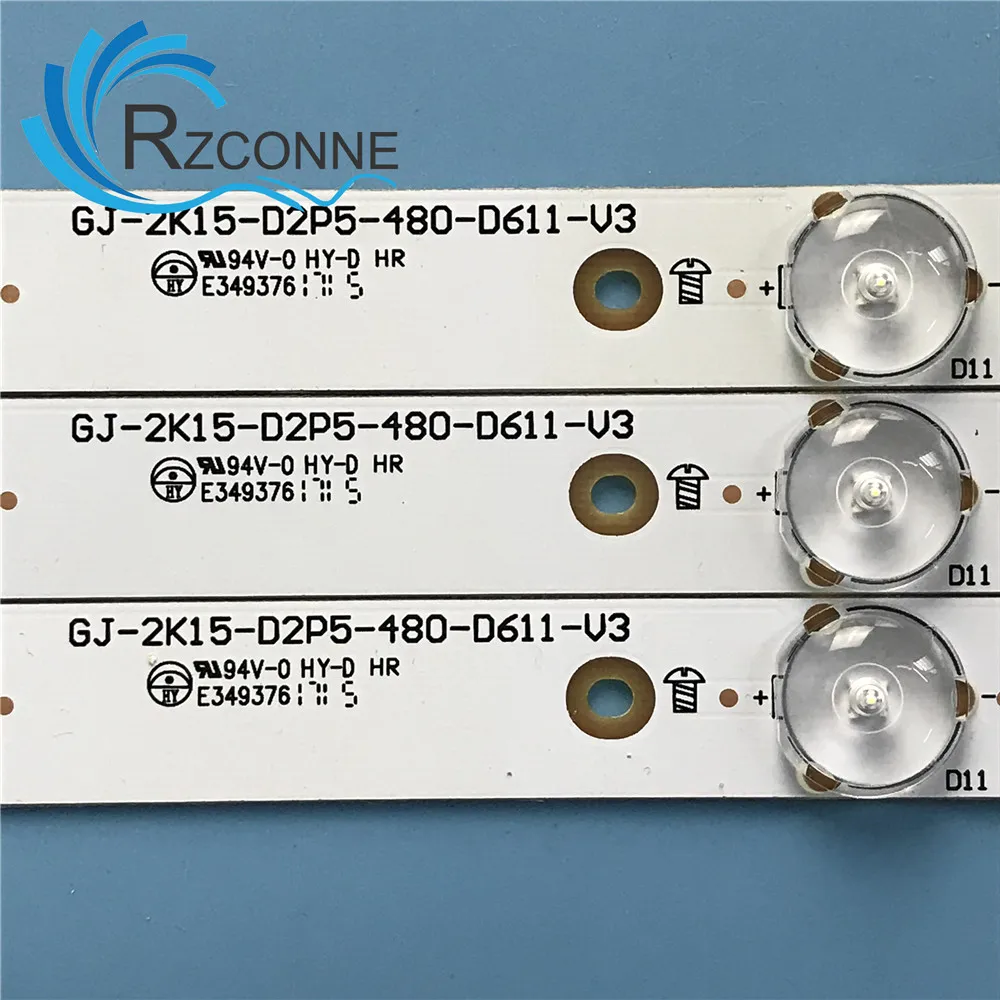 Светодиодная лента подсветки 11 ламп для 48pfh4100 BDL4830QL GJ-2K15-D2P5-480-D611-V3 TPT480LS -HN08.S LB48007 48PFT4100 TPT480H21