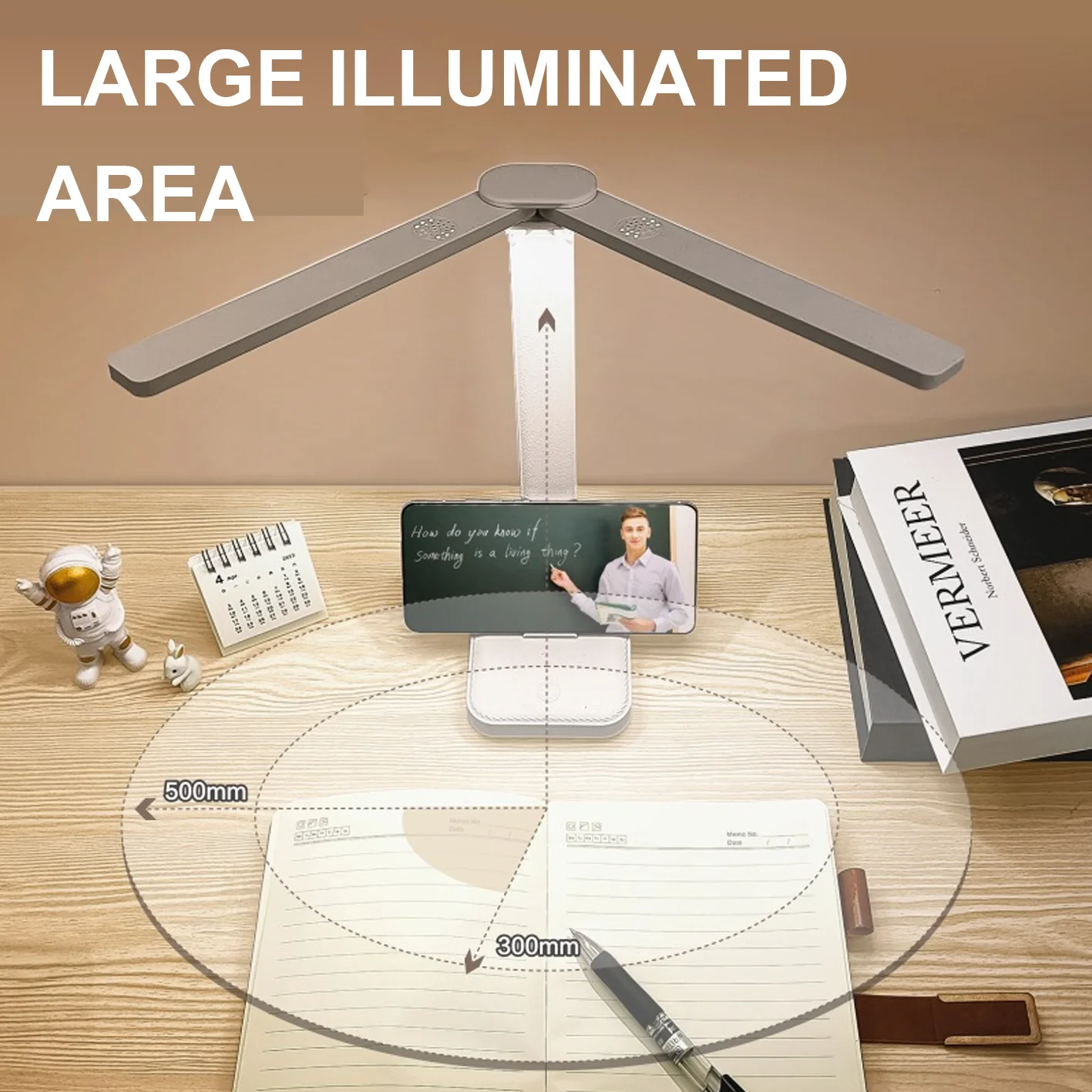 Светодиодная настольная лампа USB Перезаряжаемая Настольная лампа 3 Уровня Регулируемого Сенсорного освещения Стола Защита глаз Складная Настольная лампа для спальни2