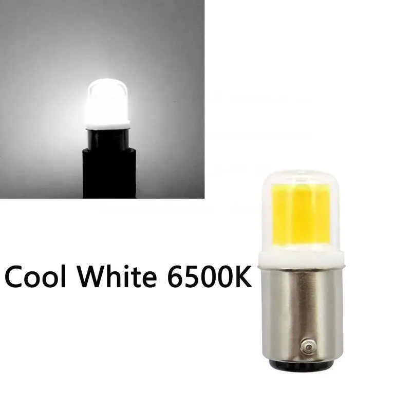 Светодиодные лампы B15, Галогенные Лампы мощностью 7 Вт с регулируемой яркостью, Эквивалент 50 Вт, AC110V/220 В, 12 В BA15 Bin-pin Base, COB Лампы для домашнего освещения4