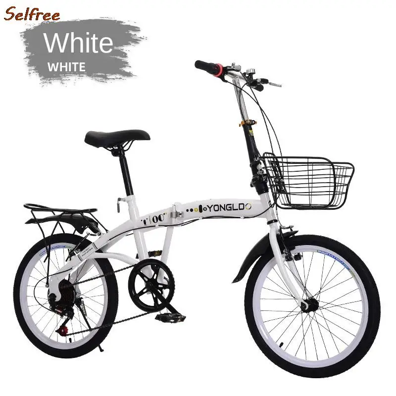 Складной Велосипед Selfree 20 Дюймов, 6-уровневая рама с регулируемой скоростью из высокоуглеродистой стали, маленький и легкий велосипед с педалями, прямая поставка2