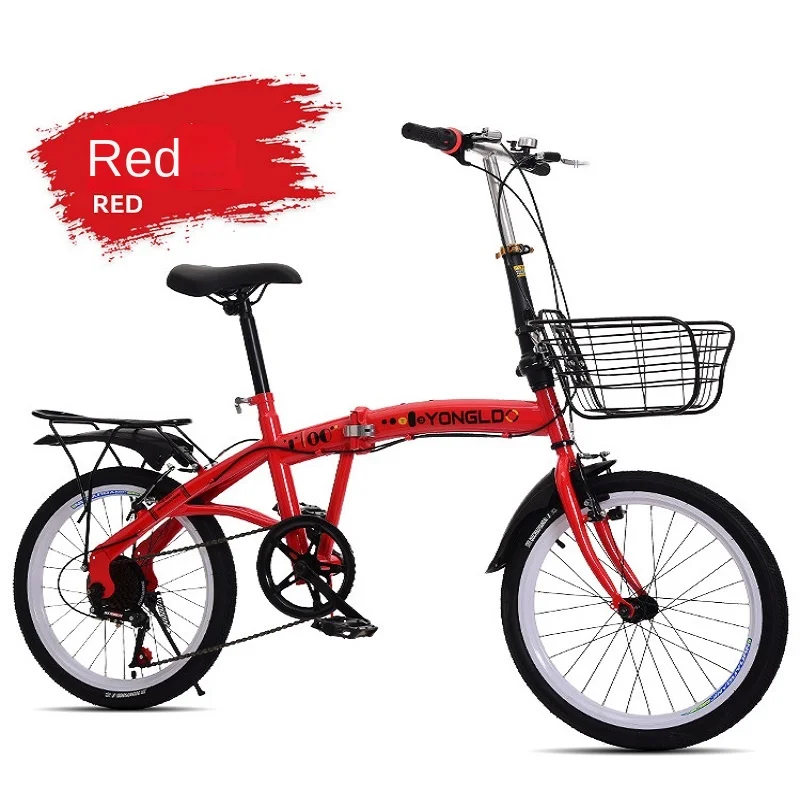 Складной Велосипед Selfree 20 Дюймов, 6-уровневая рама с регулируемой скоростью из высокоуглеродистой стали, маленький и легкий велосипед с педалями, прямая поставка4