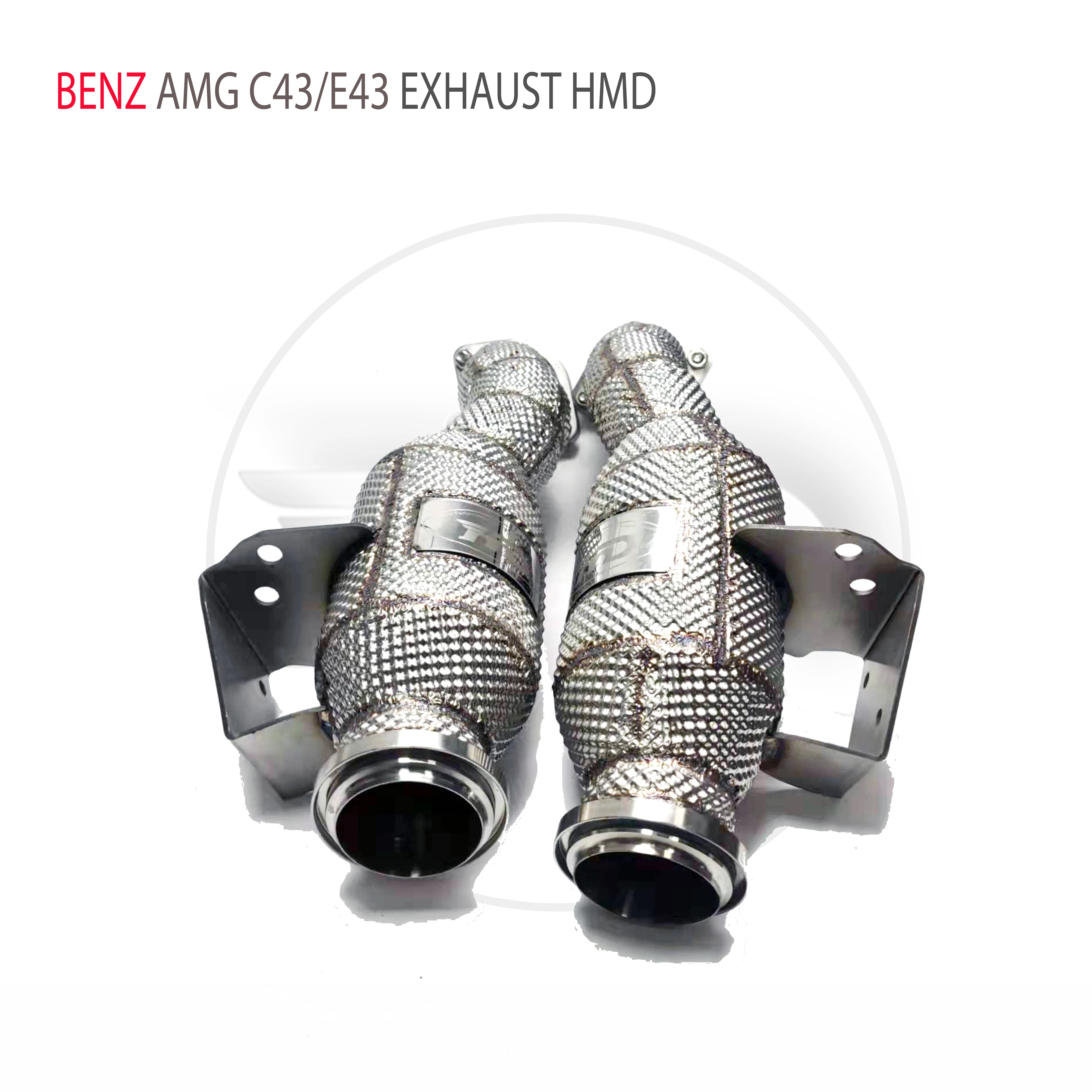 Сливная труба выпускного коллектора HMD для Benz AMG C43 E43 E400 GLC43 Автомобильные Аксессуары С Коллектором Каталитического нейтрализатора Без Трубы Cat2