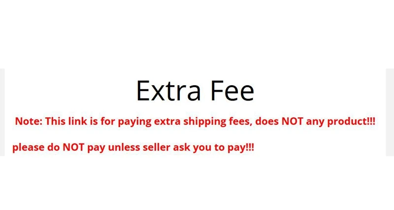 Ссылка на дополнительную стоимость доставки, не включает товар!!! Не платите, если продавец не попросит вас оплатить!!!0