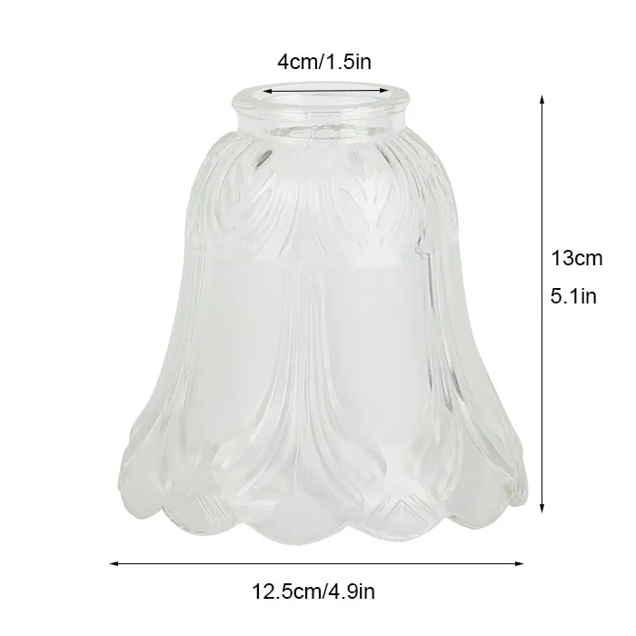 Стеклянный Абажур для замены Традиционного потолочного вентилятора в форме колокола, Люстра с матовым/Прозрачным подвесным светильником4