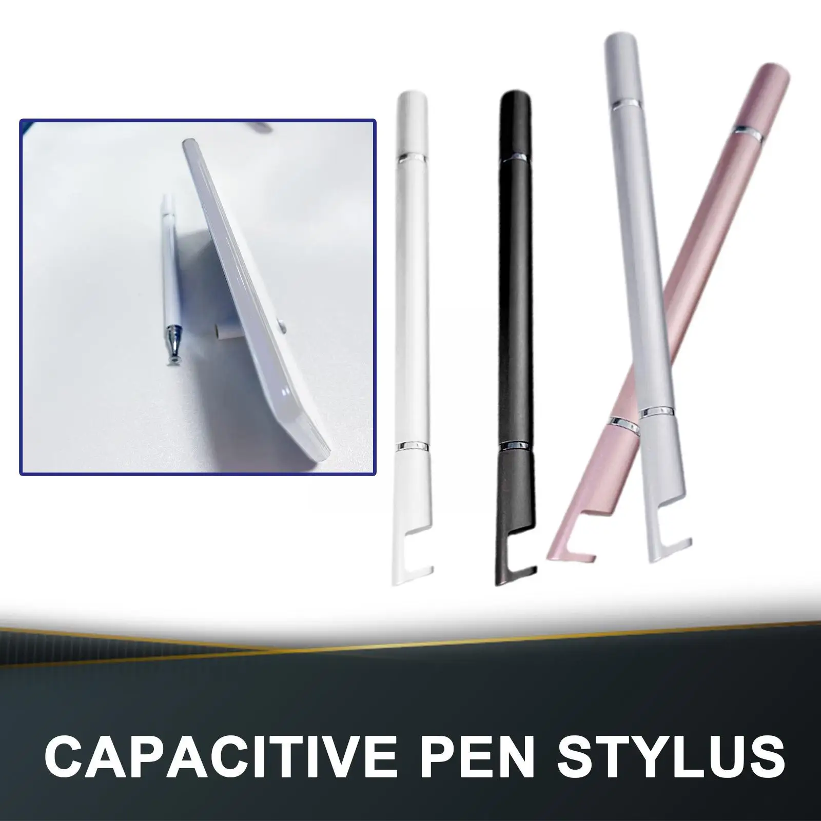 Стилус 2 в 1 с подставкой Универсальный Планшетный Стилус IOS Телефон Ручка Android Ручка для Рисования От Руки Экранная ручка Емкостная E3D25