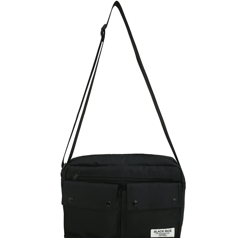 Стильная мужская корейская сумка через плечо, вместимость нескольких карманов, винтажная универсальная дорожная сумка-мессенджер для мужчин4